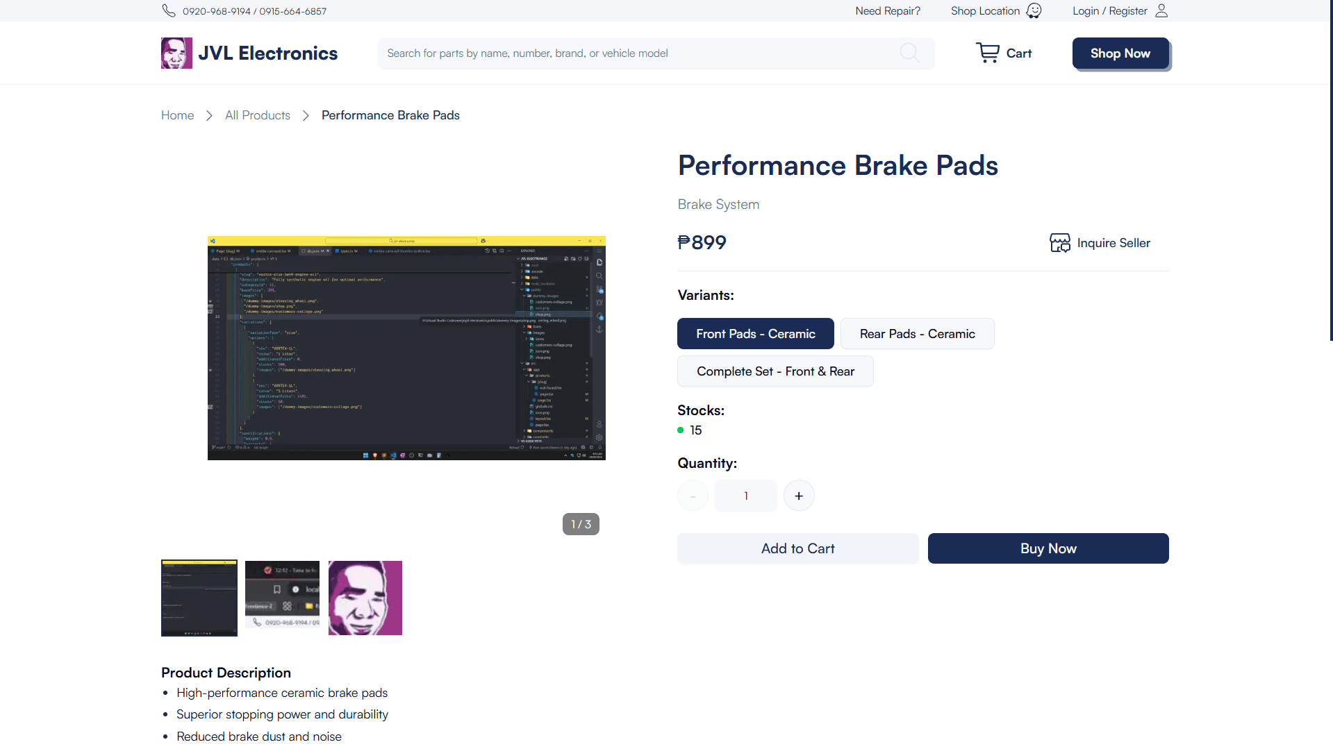 E-commerce (Freelance) -  Next.js & Shopify